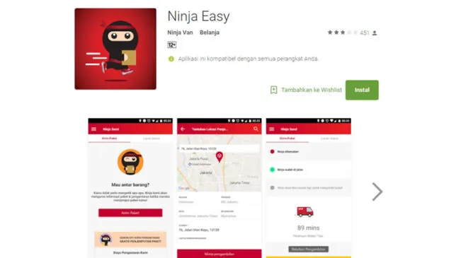 kargoku.id - aplikasi ninja easy - ninja xpress - aplikasi pengiriman barang